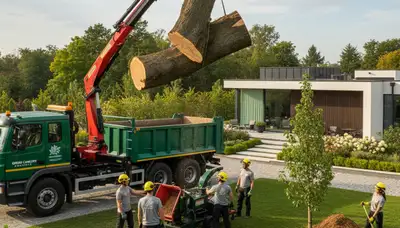 Professional landscaping and tree removal service in Saugus, MA by Chop Chop Tree experts
