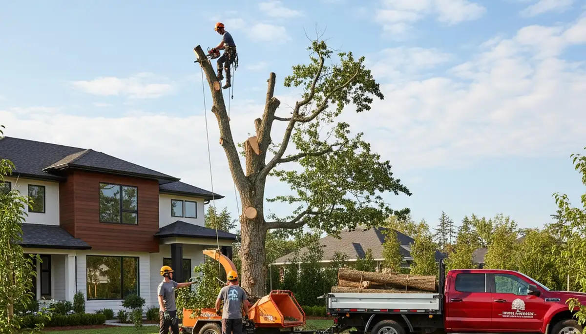 Professional landscaping and tree removal service in Saugus, MA by Chop Chop Tree experts