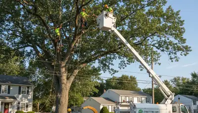 Professional tree removal service in Saugus MA clearing large trees safely and efficiently